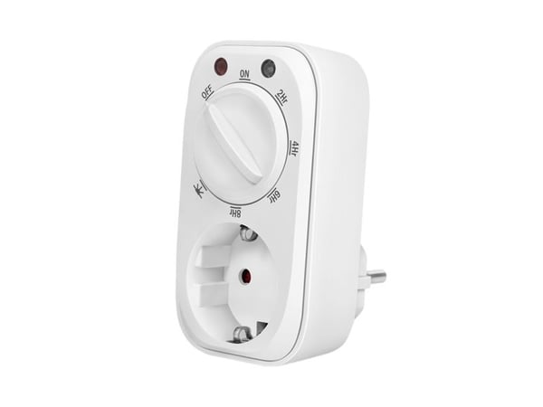 LogiLink ET0012, Daglig timer, vit, roterande, IP20, 230 V, 50 Hz