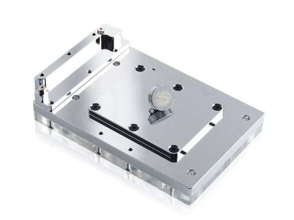 Bitspower Monoblock för ASRock X399M Taichi RGB Nickel - Akryl, Silver, Transparent, Vattenblock, Vätska, Akryl, Cooper, 1/4", ASROCK X399M Taichi