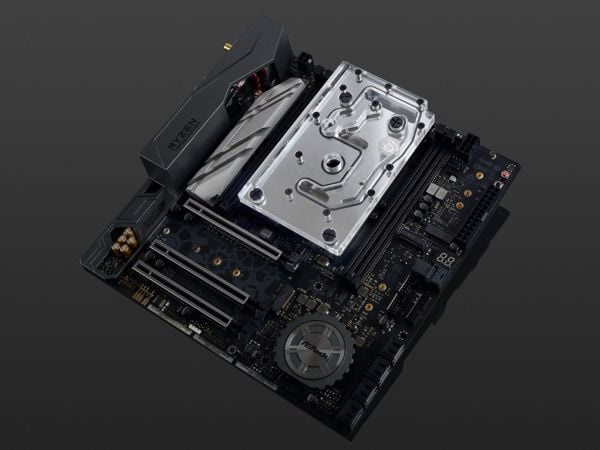 Bitspower Monoblock för ASRock X399M Taichi RGB Nickel - Akryl, Silver, Transparent, Vattenblock, Vätska, Akryl, Cooper, 1/4", ASROCK X399M Taichi