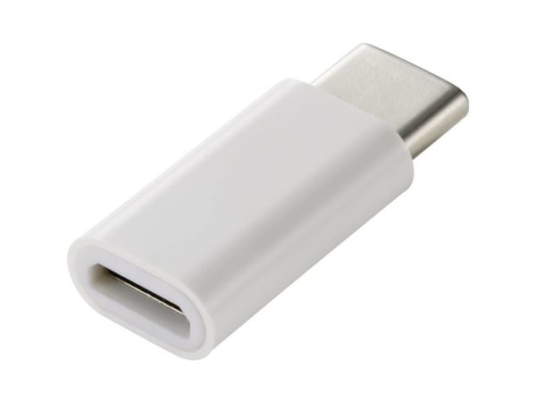 Renkforce RF-4472308, USB tyyppi C, USB Micro B, valkoinen