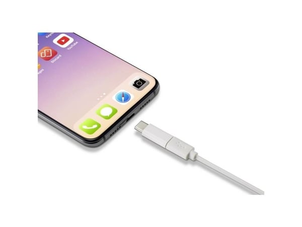 Renkforce RF-4472308, USB tyyppi C, USB Micro B, valkoinen