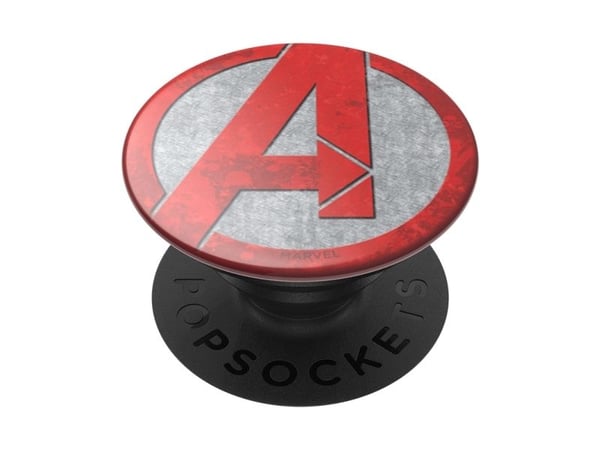 PopSockets PopGrip, Mobiltelefon/smarttelefon, Plate / UMPC, Passiv holder, Hånd, Rød, Hvit