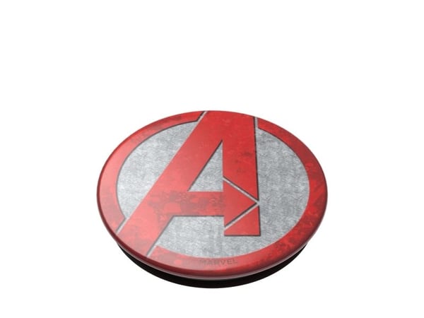 PopSockets PopGrip, Mobiltelefon/smarttelefon, Plate / UMPC, Passiv holder, Hånd, Rød, Hvit