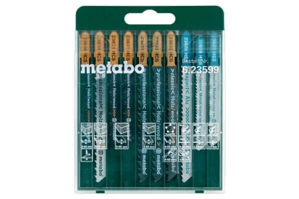 Metabo SP - Bladsett for stikksag - for tre, metall, plast - 10 deler