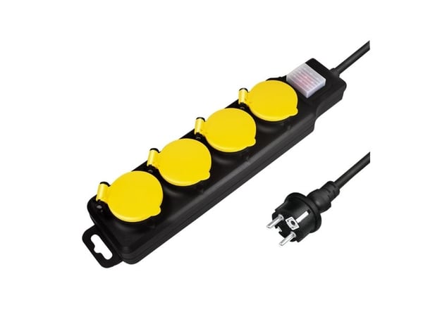 LogiLink LPS254, 1,5 m, Utomhus, Typ F, Type F (CEE 7/4), IP44, 1,5 mm ²
