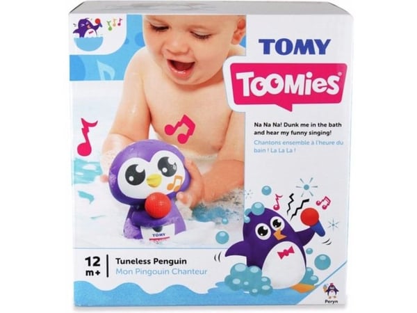 Tomy Toomies Tuneless Penguin, Bade leke, Gutt/Jente, 1 år, Gir fra seg lyd, Plast, Flerfarget