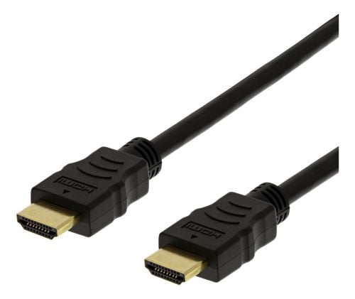 DELTACO HDMI-1040D-FLEX - High Speed - HDMI-kaapeli Ethernet-yhteydellä - HDMI-uros HDMI-uros - 4 m - 4K-tuki
