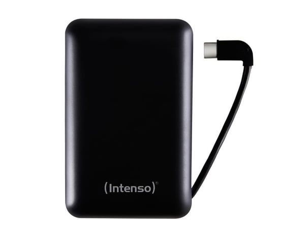 Intenso XC10000 - Strømbank - 10000 mAh - 3 A - 2 utgangskontakter (USB, USB-C) - svart