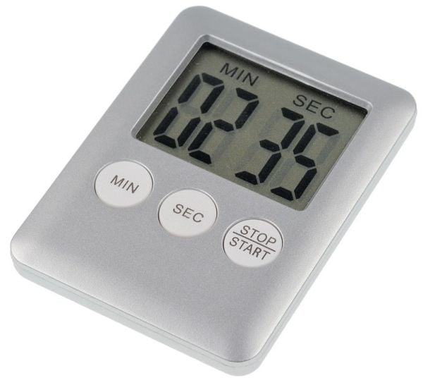 Kaiser 4216, Daglig timer, Silver, Digital, LCD, Knappar, 100 min