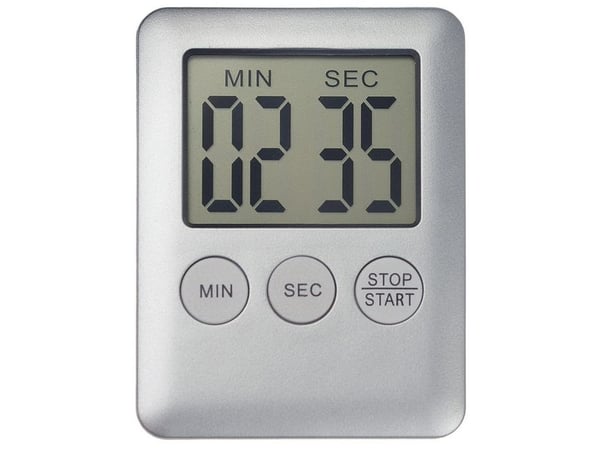 Kaiser 4216, Daglig timer, Silver, Digital, LCD, Knappar, 100 min