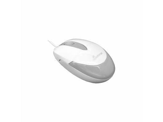 MediaRange MROS214, högerhand, Optisk, USB Type-A, 1000 DPI, Grå, Vit