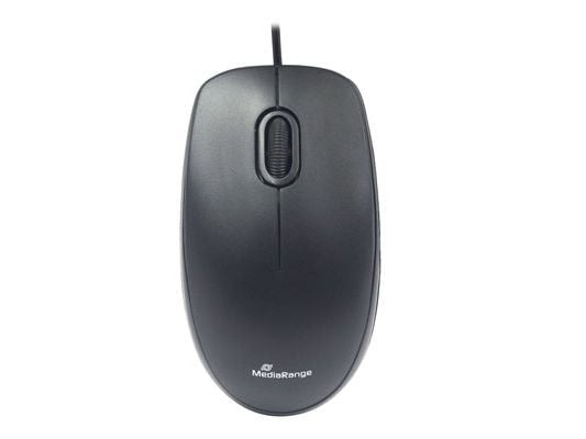 MediaRange MROS212, Oikeakätinen, Optinen, USB A-tyyppi, 1000 DPI, Musta