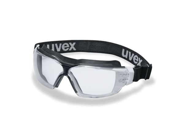 uvex pheos cx2 sonic - Vernebriller - klart glass - polykarbonat, textile - svart, hvit