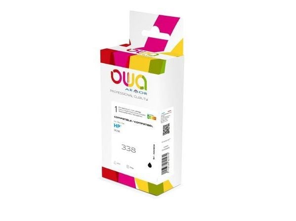 Panser OWA - 20 ml - svart - kompatibel - eske - reprodusert - blekkpatron (alternativ til: HP 338) - for HP Officejet 100, 100 L411, 150, H470, K7...