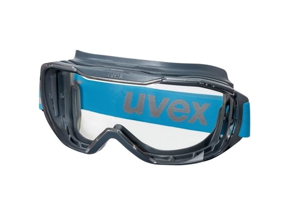 uvex - Beskyttelsesbriller - skygge: 2C-1.2 W 1 FTKN CE - klart glas - polykarbonat, termoplastisk elastomer (TPE), stof - blå, antracit (sort) - K...