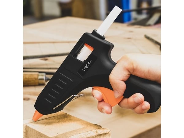 LogiLink WZ0051, Elektrisk limpistol, Sort, Oransje, 8 g/min, 3 s, 1,12 cm, 10 cm