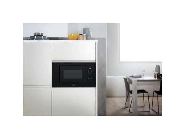 Whirlpool WMF201G, Kiinteä, Grillimikroaaltouuni, 20 L, 800 W, Rotaatio, Kosketus, Musta, Ruostumaton teräs