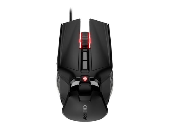 CHERRY MC 9620 FPS - Mus - ergonomisk - optisk - 9 knapper - kablet - USB - svart