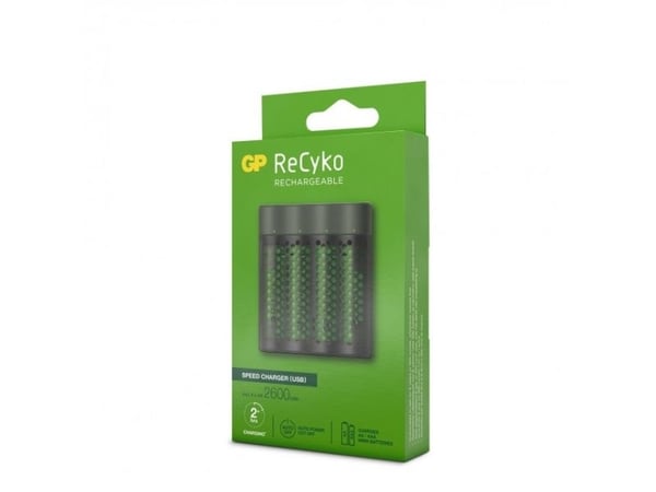 GP Batteries M451/270AAHCE-2WB4, Nikkelmetallhydrid (NiMH), AA, AAA, 4 stykker, Batterier medfølger