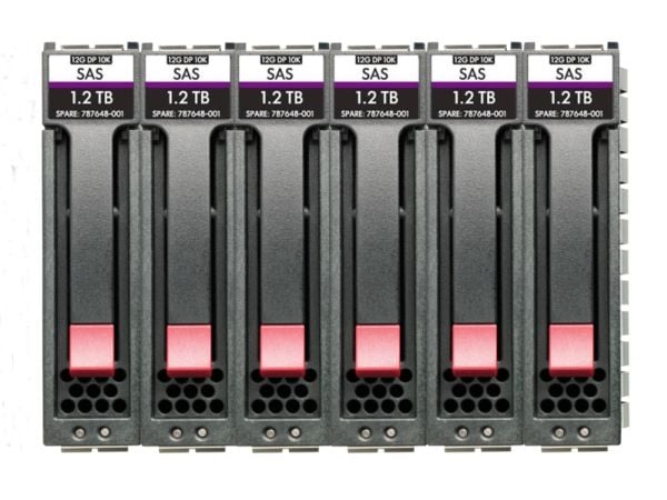 HPE Enterprise - Harddisk - 2.4 TB - 2.5" SFF - SAS 12Gb/s - 10000 rpm (en pakke 6) - for Modular Smart Array 1060 10GBASE-T iSCSI SFF, 1060 12Gb S...