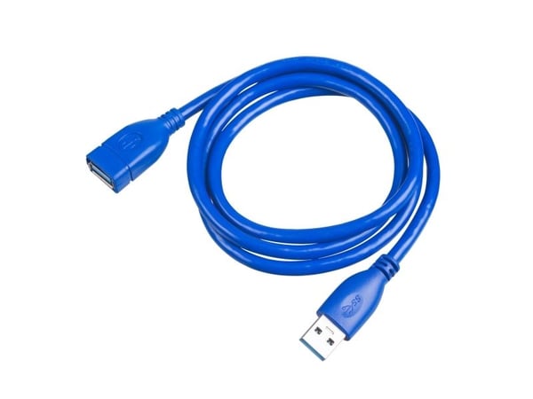 Akyga AK-USB-28, 1 m, USB A, USB A, USB 3.2 Gen 1 (3.1 Gen 1), Sininen