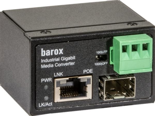 Barox PC-PMC101-GME, 1000 Mbit/s, 10Base-T,100Base-TX,1000Base-T, IEEE 802.3,IEEE 802.3ab,IEEE 802.3af,IEEE 802.3au,IEEE 802.3u,IEEE 802.3x, Gigabi...