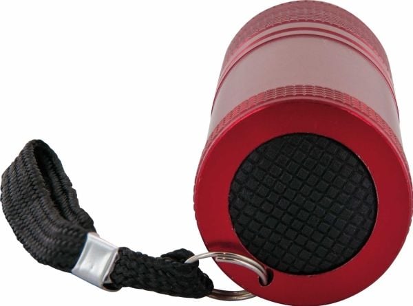 Schwaiger TLED200R 531, Ficklampa, Röd, Gjuten aluminium, Knappar, IPX4, CE
