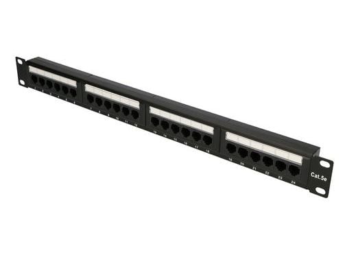 Extralink - Koblingspanel - rackmonterbar - CAT 5e - UTP - RJ-45 X 24 - 1U - 19"