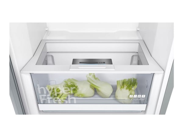 Siemens iQ300 KS36VVIEP - Kylskåp - bredd: 60 cm - djup: 65 cm - höjd: 186 cm - 346 liter - Klass E - rostfritt stål