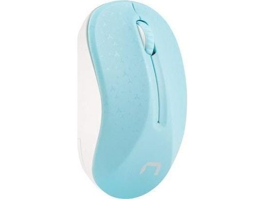 NATEC NMY-1651, Ambidekstriøs, Bluetooth, 1600 DPI, Blå, Hvit