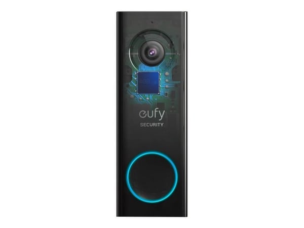 Eufy Video Doorbell 2K - Dörrklocka - trådlös - Wi-Fi - 2.4 Ghz - svart