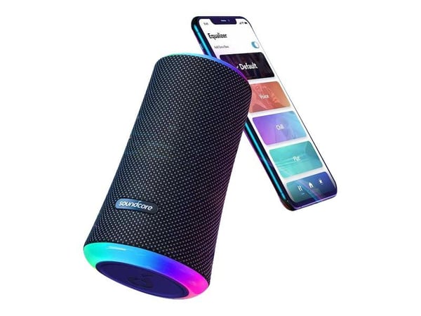 Soundcore Flare II - Høyttaler - for bærbar bruk - trådløs - Bluetooth - 20 watt - svart