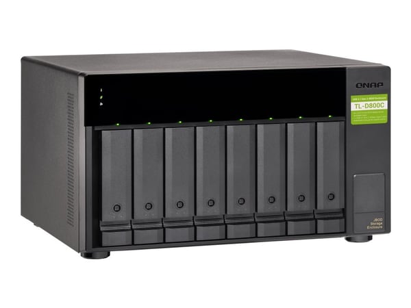 QNAP TL-D800C - Harddiskarray - 8 brønner (SATA-600) - USB 3.2 Gen 2 (ekstern)