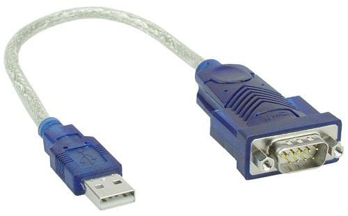 InLine 33304, USB Type-A, DB-9, Sininen, Läpinäkyvä
