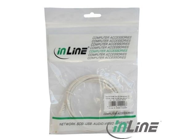 InLine 99932W, 3.5mm, Hankjønn, 3.5mm, Hankjønn, 1,5 m, Hvit