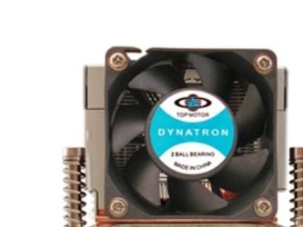 Dynatron K666R1, Luftkjøler, 6 cm, 1600 RPM, 5000 RPM, Aluminium, Sort