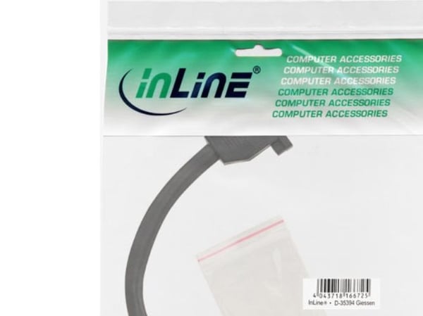 InLine 17302G, 0.2 m, VGA (D-Sub), VGA (D-Sub), Hunstik, Hunstik, Sort