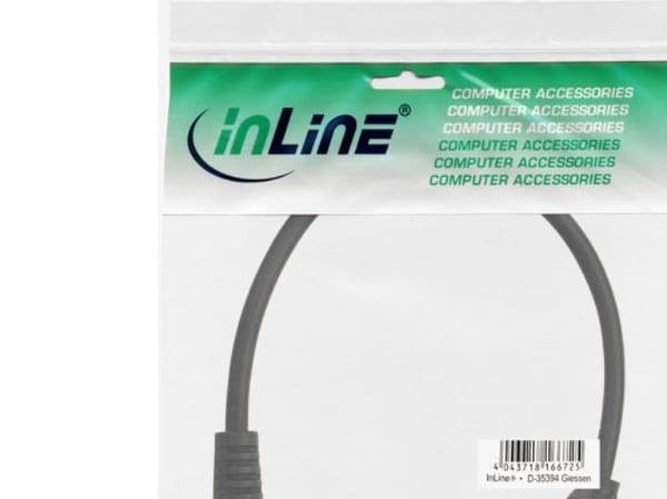 InLine 99303I, 3.5mm, Hunkjønn, 3.5mm, Hunkjønn, 0,2 m, Sort