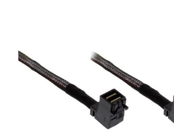 InLine Mini SAS HD 0.5m, 0,5 m, SFF-8643, SFF-8643, Hankjønn/hankjønn, Sort, 26 g