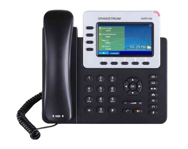 Grandstream GXP2140 Enterprise IP Phone - VoIP-telefon - 5-veis anropskapasitet - SIP, RTCP, RTP, SRTP - multilinje