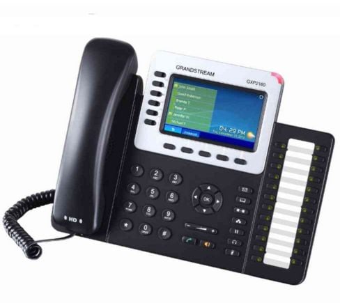 Grandstream GXP2140 Enterprise IP Phone - VoIP-telefon - 5-veis anropskapasitet - SIP, RTCP, RTP, SRTP - multilinje
