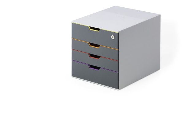 Durable VARICOLOR Safe, Plast, Grå, Multifärg, C4, Kuvert, Brev, Note, papper, Picture, 280 x 356 x 292 mm, 1 styck
