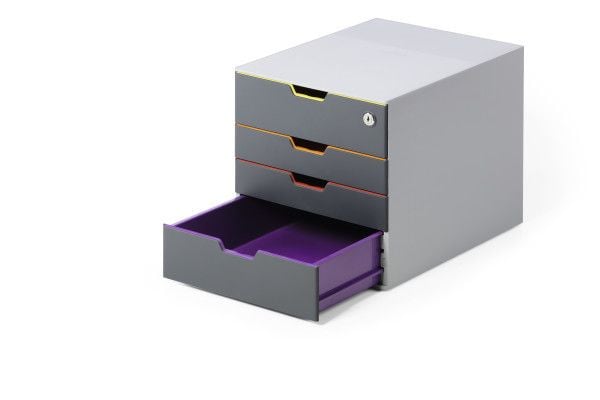 Durable VARICOLOR Safe, Plast, Grå, Multifärg, C4, Kuvert, Brev, Note, papper, Picture, 280 x 356 x 292 mm, 1 styck