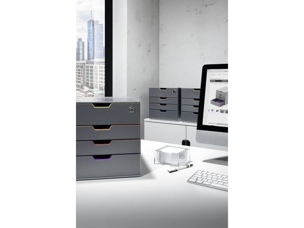 Durable VARICOLOR Safe, Plast, Grå, Multifärg, C4, Kuvert, Brev, Note, papper, Picture, 280 x 356 x 292 mm, 1 styck