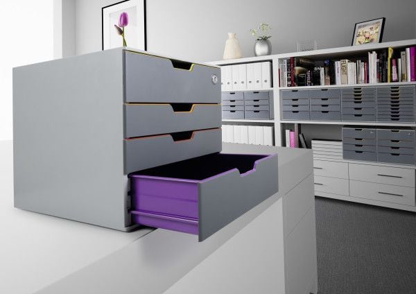 Durable VARICOLOR Safe, Plast, Grå, Multifärg, C4, Kuvert, Brev, Note, papper, Picture, 280 x 356 x 292 mm, 1 styck