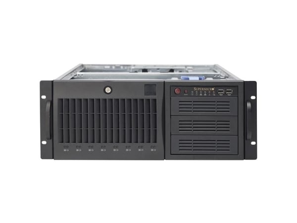 Supermicro SC743 AC-668B - Tower 4U - utvidet ATX (E-ATX) - SATA/SAS - hot-swap 668 watt - svart - USB