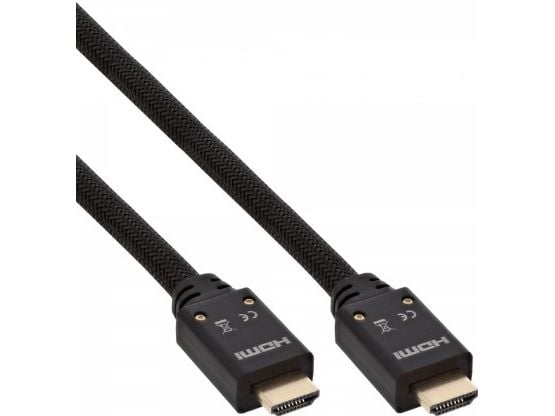 InLine High Speed - HDMI ja Ethernet-kaapeli - HDMI (M) - HDMI (M) - 15.0m - kolminkertaisesti suojattu kierretty parikaapeli - musta - valettu, 4K... InLine High Speed - HDMI ja Ethernet-kaapeli - HDMI (M) - HDMI (M) - 15.0m - kolminkertaisesti suojattu kierretty parikaapeli - musta - valettu, 4K...