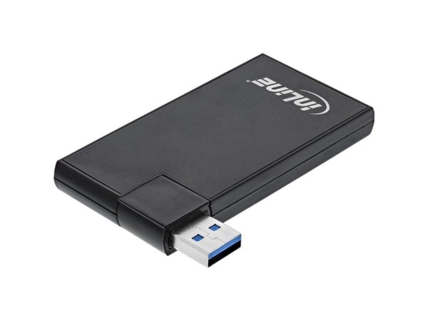 InLine 180 Twist Hub USB 3.0 - 4 portti - käännettävä - musta, USB 3.2 Gen 1 (3.1 Gen 1) Type-A, USB 3.2 Gen 1 (3.1 Gen 1) Type-A, 5000 Mbit/s, laj...