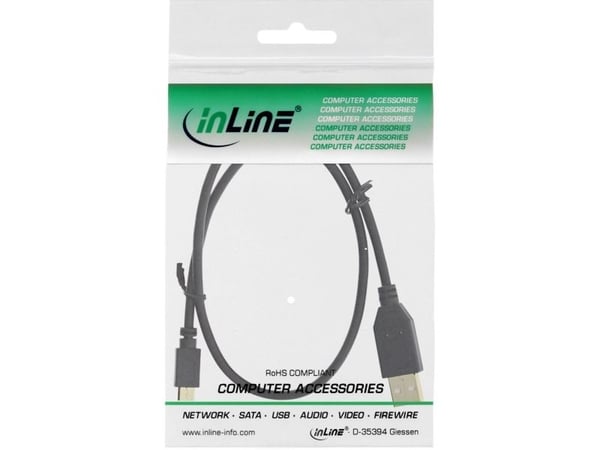 InLine 31703P, 0,3 m, USB A, Micro-USB B, USB 2.0, Lajittelu