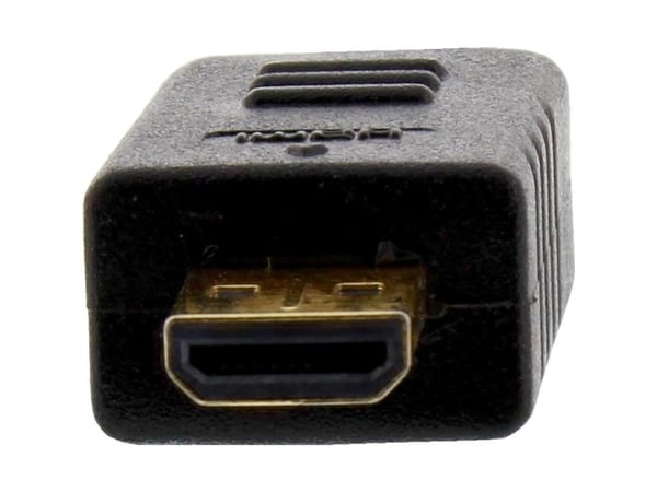 InLine - HDMI-kabel med Ethernet - HDMI hann til micro HDMI hann - 30 cm - trippel isolasjon - svart - støpt, 4K-støtte (17533D)